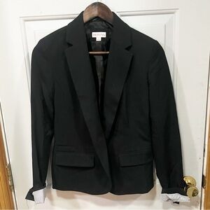 Merona Blazer Womens Size 4‎ Black Office Work Business